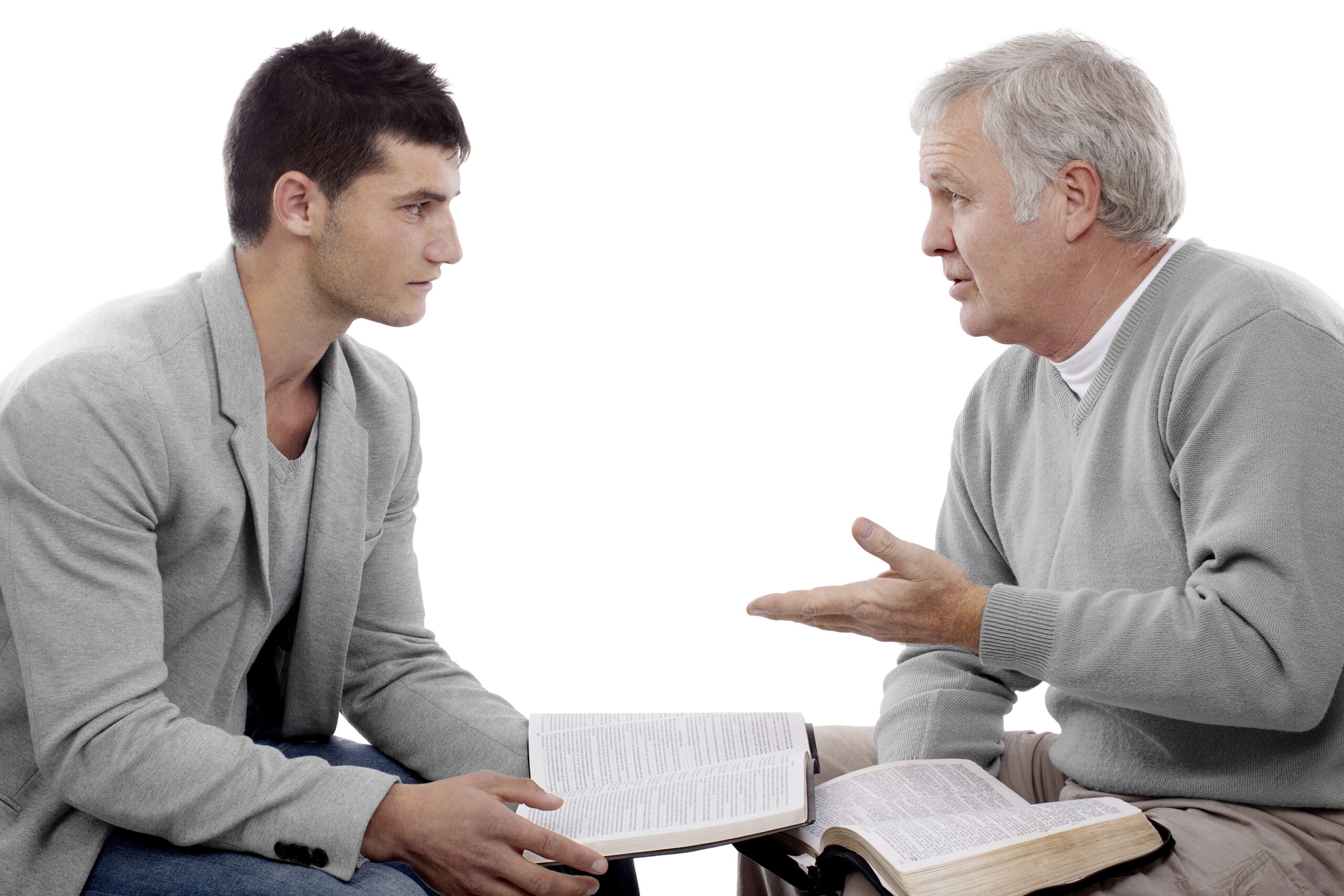 Believer explains God's Words to a young man